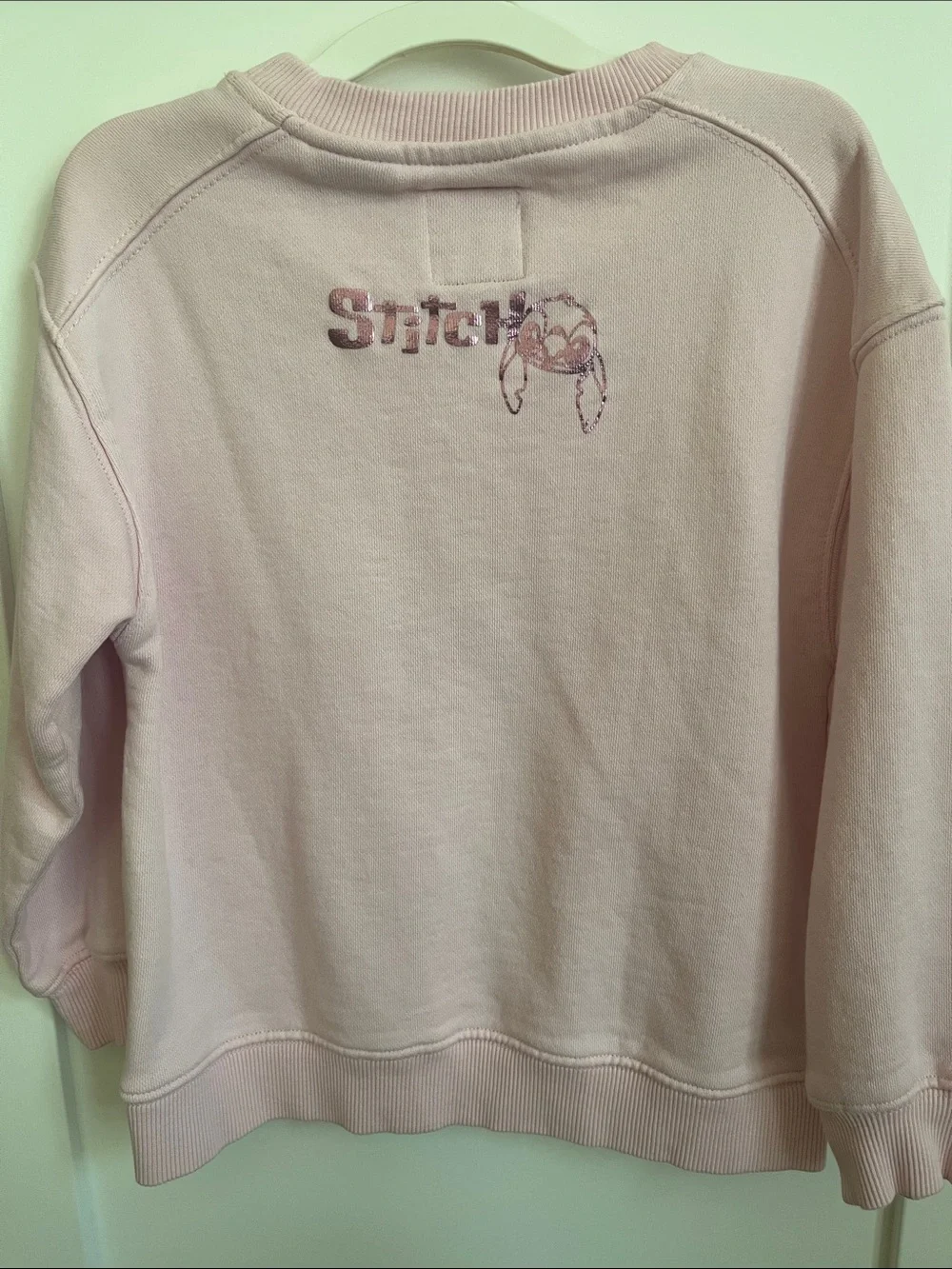 Zara Girls Pink Stitch Sweatshirt Size 6-7